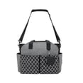 thumbnail image 3 of Multifunctional Baby Diaper Mummy Changing Bag for Keys Mom and Dad Diaper Black Gray, 3 of 10
