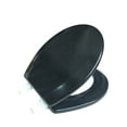 thumbnail image 2 of Dream Bath Beveled Edge Heavy Duty Round Toilet Seat with non-slip seat and quick-attach easy install hardware, MDF Black, 2 of 7
