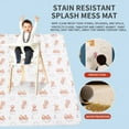 thumbnail image 3 of Splat Mat for Under High Chair, Splat Mat, for Under High Chair/Art/Crafts/Playtime,Waterproof and Washable Splat Mat for Baby Feeding Supplies(Pattern D), 3 of 8