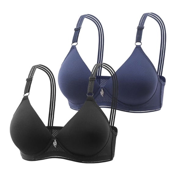 WCJM Up To 50% Off Bra Women'S Cotton Stretch Underwear Nylon,Spandex Bra Brown,B