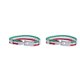 thumbnail image 1 of 2X Pulsera de Joyeria, Brazalete de Bandera , de Aleacion de , para Hombres Mujeres, Verde Blanco Rojo, (Anchura 14 mm, Longitud 21,5 cm), 1 of 5
