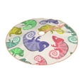 thumbnail image 2 of Kll Cute Chameleons Christmas Tree Skirt 30",Party Decorations Farmhouse For Christmas Decorations Holiday Party, 2 of 8