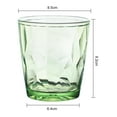 thumbnail image 6 of Kripyery Colorful Translucent Water Cups 310ml Diamond Pattern Tumblers Unbreakable Heat Resistant BPA-Free Stackable Glasses for Home Parties Restaurants, 6 of 8