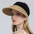 thumbnail image 2 of SkyAuks Sun Hats for Women with Hat Clip, Women Floppy Foldable Wide Brim Sun Hat, UPF 50+ Summer Beach Ponytail Cap for Outings, Hiking and Camping, Black, 2 of 8