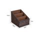 thumbnail image 2 of 1Pc Retro Leather Storage Box Classify Remote-control Unit Holder Home Supply, 2 of 3
