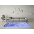 thumbnail image 3 of Ahgly Company Machine Washable Indoor Rectangle Abstract Blue Contemporary Area Rugs, 5' x 8', 3 of 4