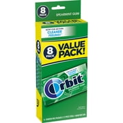 Orbit Spearmint Sugar Free Chewing Gum Bulk Pack- 14 Piece (Pack of 8)