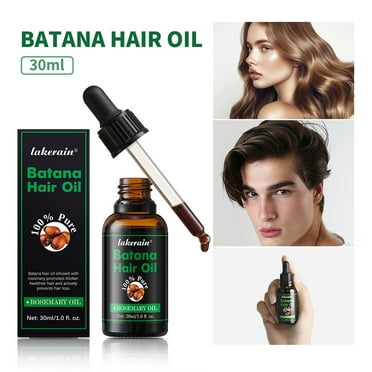 Xecvkr Experience the Ultimate Hair and Skin Nourishment with 100% Pure Batana Hair Oil - 30ml, Promotes Hair Health, Enhances Shine and Smoothness for All Hair Types, Versatile for Wet or Dry Hair