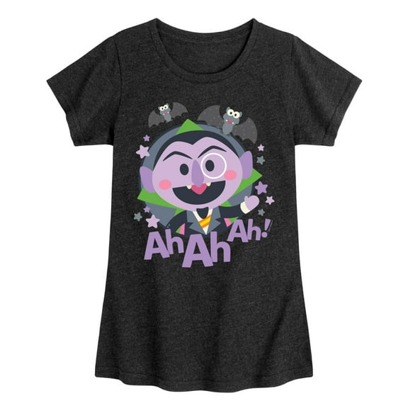 Sesame Street - Kawaii Count - Girls Fitted Short Sleeve Graphic T-Shirt