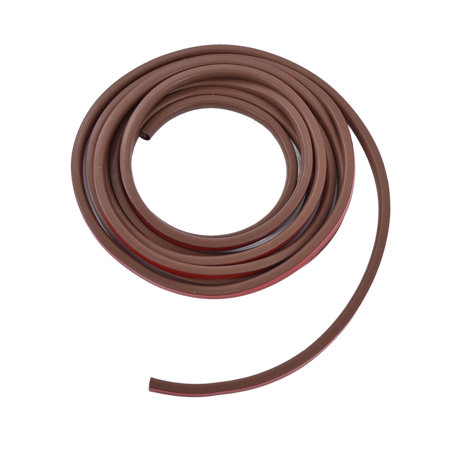BIMZUC Silicone Rubber Weather Stripping for Doors and Windows Soundproof Dustproof Draft Stopper Seal Strip Medium Gap 19.7 ft / 6 m Brown Easy Installation Home Improvement