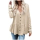 thumbnail image 1 of Blusa de manga larga con cuello en V cómoda de moda informal para mujer Pompotops FGAJ15915, 1 of 7