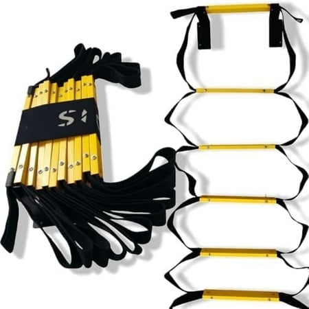 ISOP USA Wall-Mounted Fire Escape Ladder 3-Story 25ft | Waterproof Fire Ladder | Wall Fixed Emergency Ladder