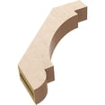 thumbnail image 6 of Ekena Millwork 3"W x 18"D x 18"H Aspen Rough Cedar Woodgrain TimberThane Knee Brace, Primed, 6 of 6