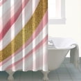 thumbnail image 4 of Pink White Gold Marble Pattern Shower Curtain 72"x84" ,Bathroom Decorative Shower Curtains Set with 12 Hooks,Modern Waterproof Washable Shower Curtain, 4 of 6