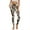 Brown Beige Cow Print, variant on Leopard Print White Brown Womens Yoga Pants with Pockets High Waisted Womens Leggings Fashion Exercise Yoga Leggings Lightweight Activewear Printed Ankle Leggings, 3XL