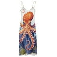 thumbnail image 4 of Octopus in The Mysterious Ocean Fine Art Sleeveless Dress Summer Dress Woman 2025, 4 of 6