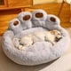 thumbnail image 4 of Fluffy Dog Bed Soft Cozy Pet Sleeping Cushion For Small Medium Large Dogs Cats Thicken Warm Winter Dog Kennel Pet Accessories ShopWise Round, 4 of 13