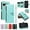 Green, variant on Crossbody Case For Google Pixel 8 Pro Wallet Zipper Case with Crossbody Shoulder Strap & Wrist Strap Flip Kickstand Purse Card Slots [RFID Blocking] Elegant PU Leather Phone Cover,Red