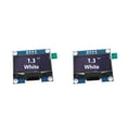 thumbnail image 1 of Inteprter Módulo OLED 1.3 pulgadas 12C Interfaz Mart Dispositivo de visualización Módulos de visualización prácticos 128 * 64 FR4 Tabletops Blanco VCC 2Conjunto, 1 of 6