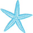 thumbnail image 2 of CafePress - Aqua Blue Starfish Long Sleeve Infant T Shirt - Long Sleeve Infant T-Shirt, 2 of 2