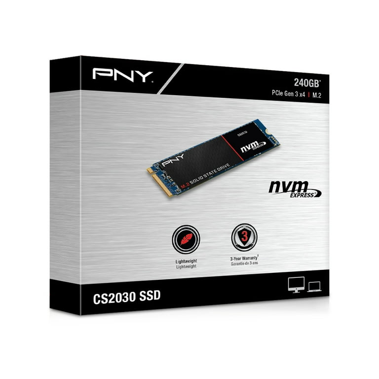 PNY CS2030 240GB M.2 2280 PCIe NVMe Internal Solid State Drive