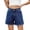 Dark Blue, variant on Women's Denim Jean Shorts High Waisted Jorts Casual Wide Leg Loose Fit Summer Style Jeans with Pockets