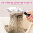 thumbnail image 5 of Sturdy Stainless Steel Cat Litter Scoop with Reinforced Comfort Handle, Heavy Duty Scoop with Double Mesh Design, Black, 5 of 11