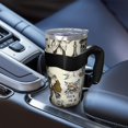 thumbnail image 5 of 40oz Tumbler,Beige Halloween Skull Pumpkin Pattern Insulated Tumblers with Removable Handle,Stainless Steel Double Vacuum Coffee Tumbler Cup with Straw for Home,Office,Travel,Party, 5 of 5