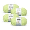 Bernat® Baby Blanket™ #6 Super Bulky Polyester Yarn, Lemon Lime 10.5oz/300g, 220 Yards (4 Pack)