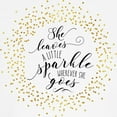thumbnail image 3 of CafePress - She Leaves A Little Sparkle Faux Gold Baseball Jer - Kids Cotton Baseball Jersey, 3/4 Sleeve Shirt, 3 of 4