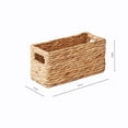 The Home Edit Natural Woven Bulrush Narrow Bins, Set of 4