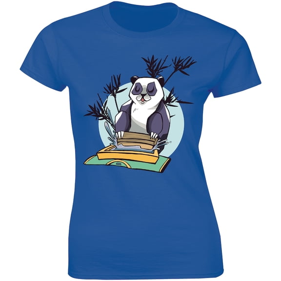 Cute Rocky Panda Painting Clothes - Pro Artist Designer Women's T-Shirt