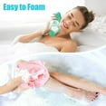 thumbnail image 3 of 6pcs 35'' Exfoliating Washcloth Towel, Nylon Back Scrubber Strips for Body Deep Clean (Random Color), 3 of 7