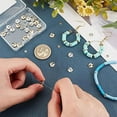 thumbnail image 3 of 72 Pcs Brass Spacer Beads 6 Styles Gold and Silver Disc Spacer Beads 4/6/8mm Wavy Disc Beads for Jewelry Making DIY Craft Bracelet Necklace Hole Diameter: 1.2mm, 3 of 6