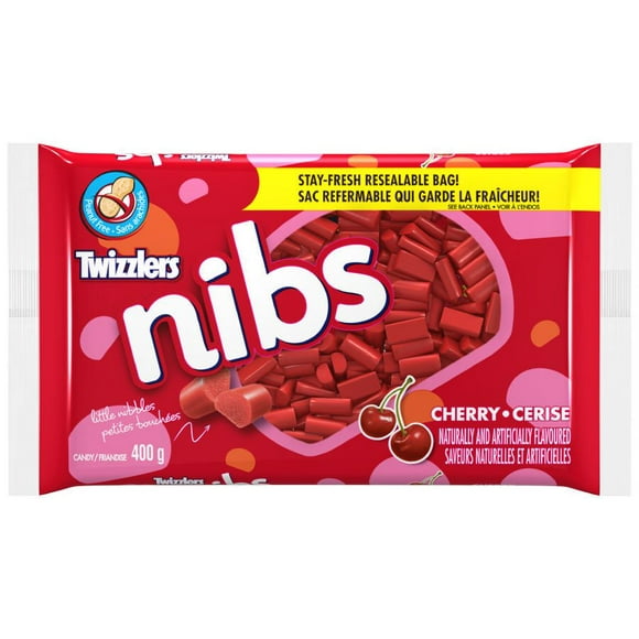 Friandises TWIZZLERS NIBS cerise 400g