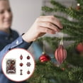 thumbnail image 3 of JeashCHAT 16 Pcs Christmas Ball/Snowflake/Candy/Heart/Nut Ornaments Hanging Baubles Set for Holiday Xmas Christmas Tree Decorations (Red), 3 of 5