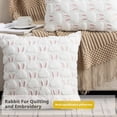 thumbnail image 2 of MUMQAQ Quilted and Embroidered Pillowcases, Sofa Cushions, headrests Without cores, Office backrests, 45 45cm Without core, 2 of 8