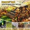thumbnail image 5 of 11-Tine Leaf Rake, 60-inch Heavy Duty Metal Garden Rake for Lawns & Yards – Small Rake Head, 5 of 8