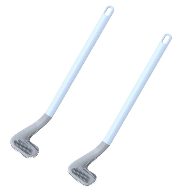 Ficarrico Escobilla de Inodoro de Golf 2 Piezas,Escobilla de Inodoro con Cabeza de Cepillo de Golf,Cepillo de Limpieza de Inodoro de baño Inodoro doméstico