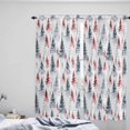 thumbnail image 4 of Christmas Tree Kitchen Curtain 2 Panels Curtains 72 Inch Length, Xmas Tree Watercolor Blue Red Curtains Rod Pocket Curtains Window Drapes Treatment Window Cafe Curtains, 4 of 5