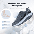 thumbnail image 3 of AiEles Men's Arch Support Walking Shoes | Plantar Fasciitis & Flat Feet Relief | Shock Absorbing Work Sneakers for Daily Comfor, 3 of 7