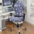thumbnail image 3 of Dalazy Swivel Computer Gaming Chair Cover Stretch Cover  Armchair Blue Daisy, 3 of 6