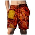 thumbnail image 5 of AXXD Compression Shorts Men Loose Fit Food Realistic 3D Printed Summer Shorts Beach Shorts Beach Swim Shorts For Big&Tall New Arrival, 5 of 9
