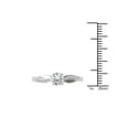 thumbnail image 4 of 3/8 Carat T.W. Diamond Classic 14kt White Gold Engagement Ring, 4 of 4