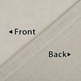 thumbnail image 5 of Linen Tier Curtains with Solid Button, Rod Pocket Kitchen Cafe Curtain Valance, 5 of 8