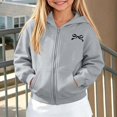 thumbnail image 2 of WAVSUF Girls Fleece Zipper Jacket, Long Sleeve with Pocket Windproof Winter Casual Hooded Jacket 14-16, 2 of 8