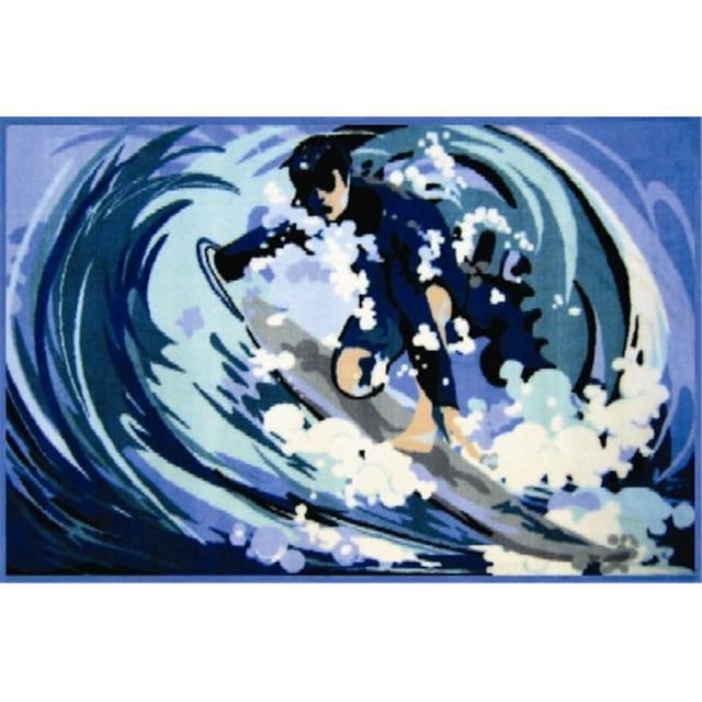 LA Rug FT-194 1929 Fun Time Collection - Tapis Surfin - 19 x 29 Pouces