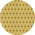 thumbnail image 1 of Ahgly Company Machine Washable Indoor Round Transitional Sedona Brown Area Rugs, 5' Round, 1 of 7