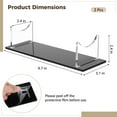 thumbnail image 4 of 2-Pack Acrylic Display Stands, U-Shaped Holder with Non-Slip Base for Lightsabers, Magic Wands, Collectibles, Clear Risers & Black Base, 4 of 5