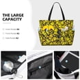 thumbnail image 3 of Naloa Yellow Butterflies Large Capacity Beach Bag, Waterproof Sandproof Beach Swim Pool Bag Tote Bag for Women, 3 of 7